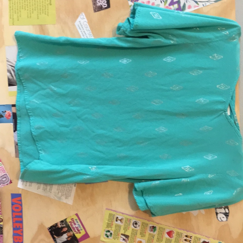 Teal , Diamonds , Fancy top ✨